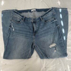 Classic Blue Distressed Women's Jeans